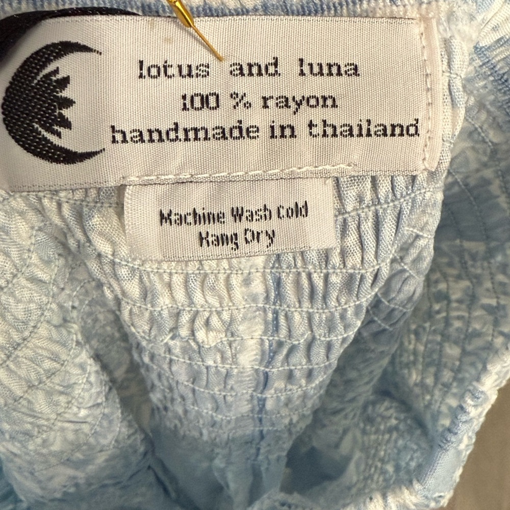 Periwinkle Patterned Harem Pants NWT - image 3